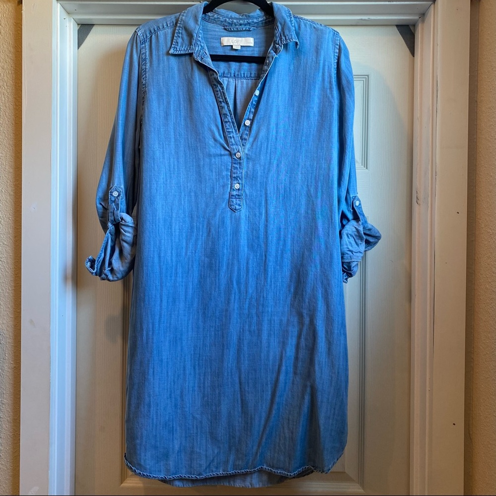 Loft Chambray Shirt Dress